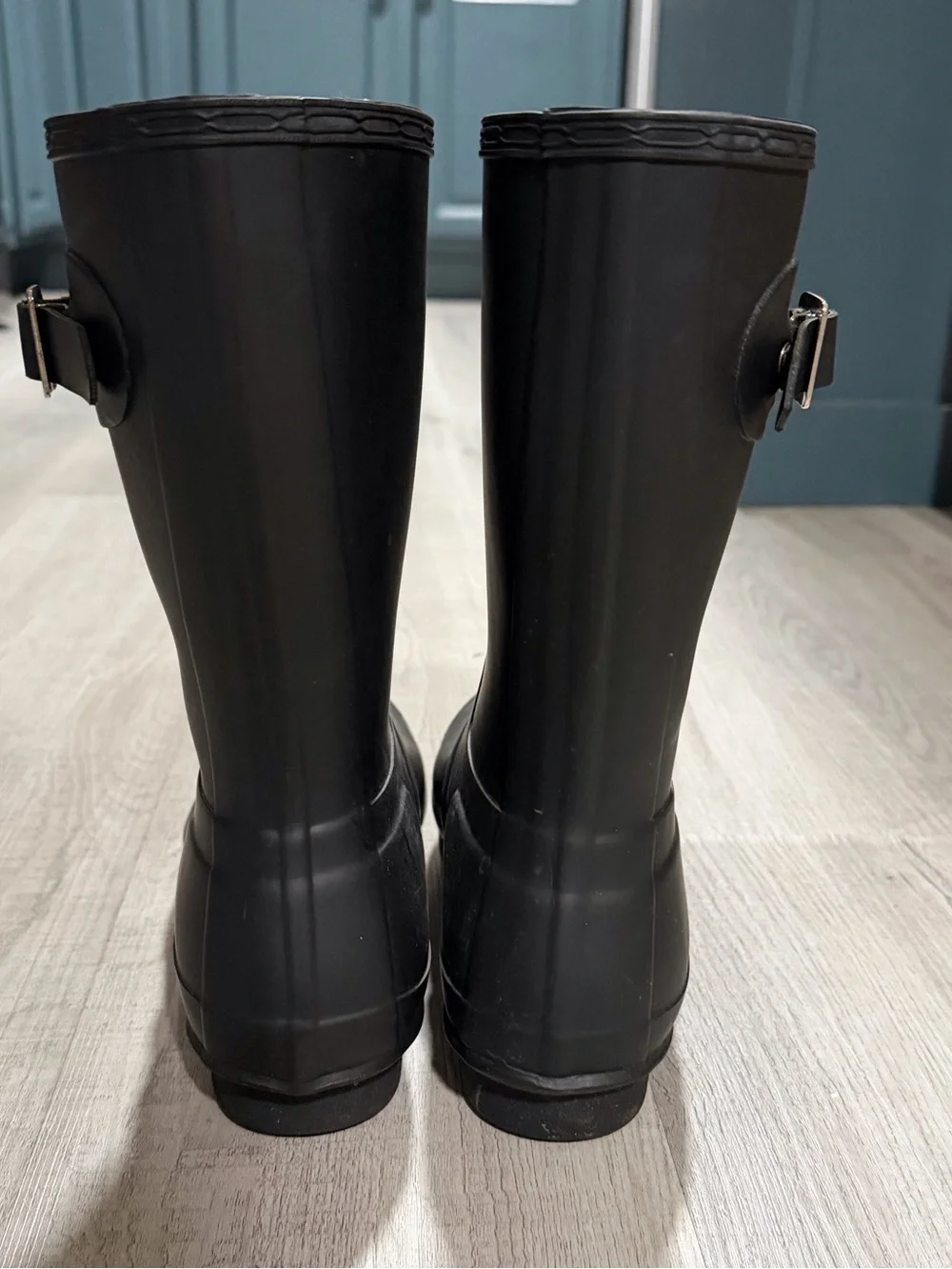 Hunter Original Short Black Rain Boots Women’s Size 9